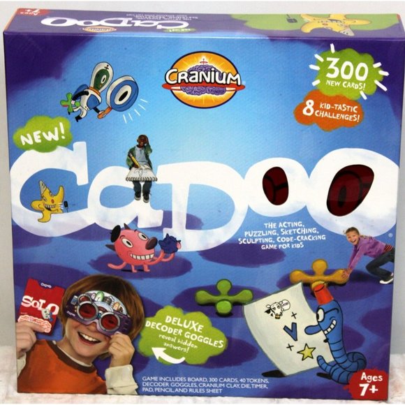 Cranium Cadoo Board Game Cards Goggles Clay Puzzles Acting Code Cracking Kids - Picture 1 of 6